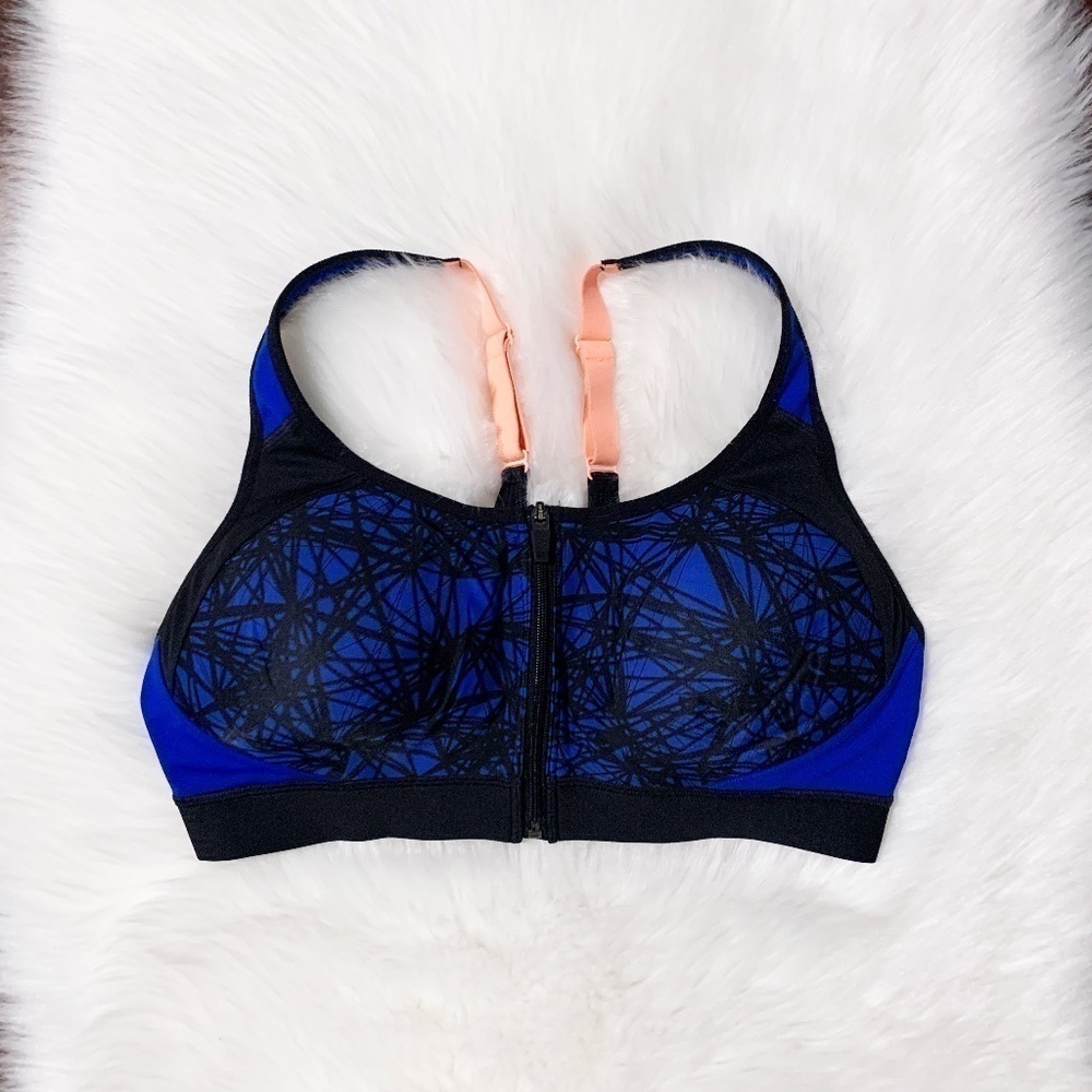 Champion Power Shape Max Sports Bra Black & Blue